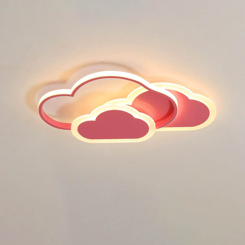 Creative Color Cloud Aluminum LED Flush Mount Ceiling Light