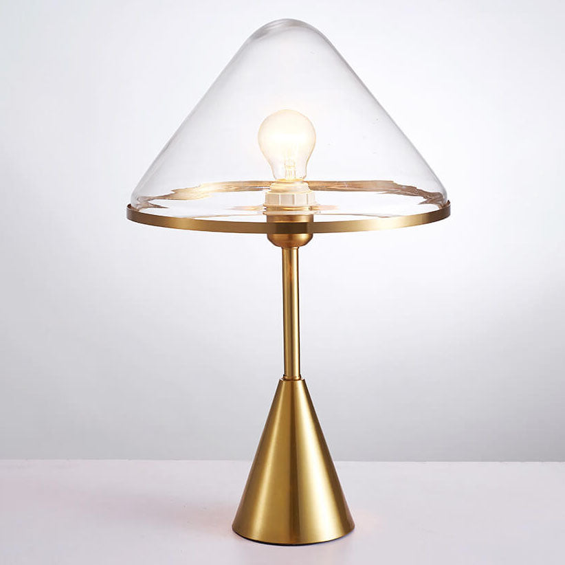 Nordic Creative Glass Triangle Shade 1-Light Table Lamp