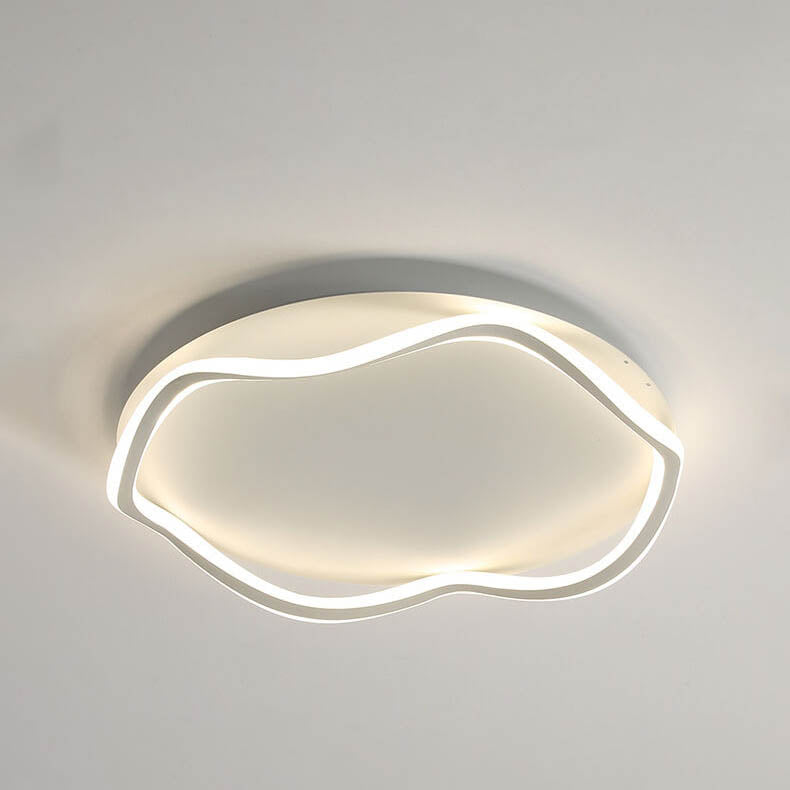 Modern Round Floral Lace LED Flush Mount Ceiling Light
