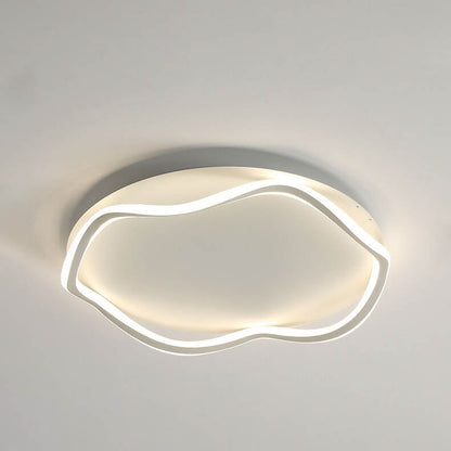 Modern Round Floral Lace LED Flush Mount Ceiling Light