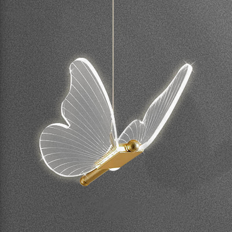 Minimalist Acrylic Butterfly LED Pendant Light