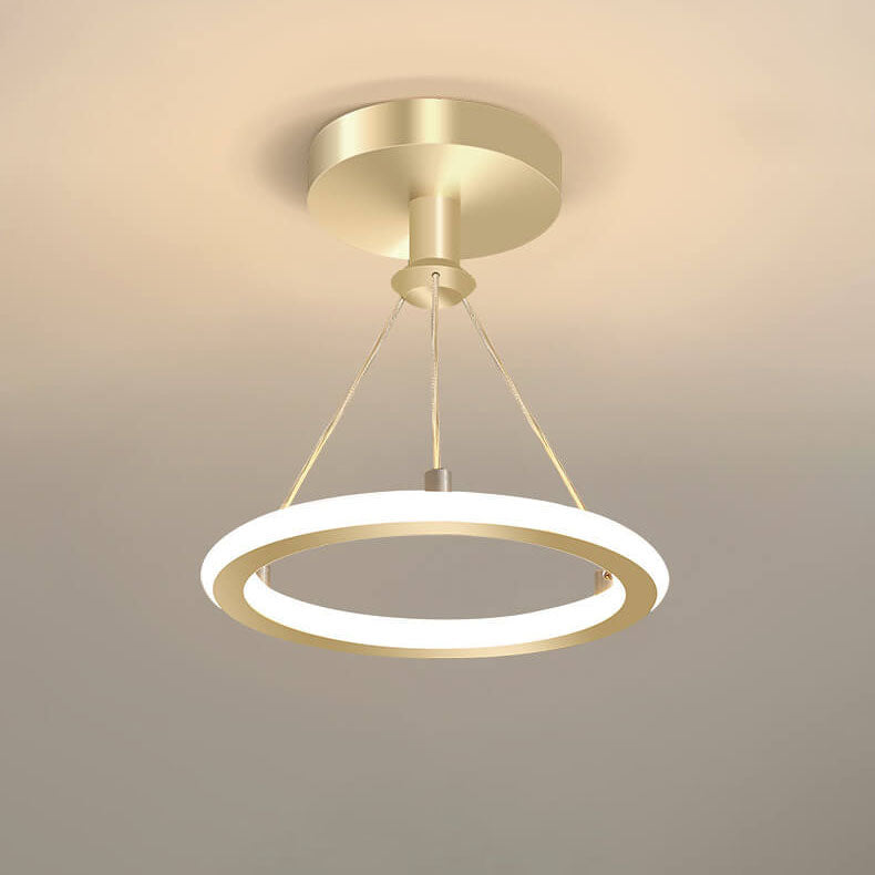 مصباح LED دائري حديث وبسيط مزود بمصباح واحد 