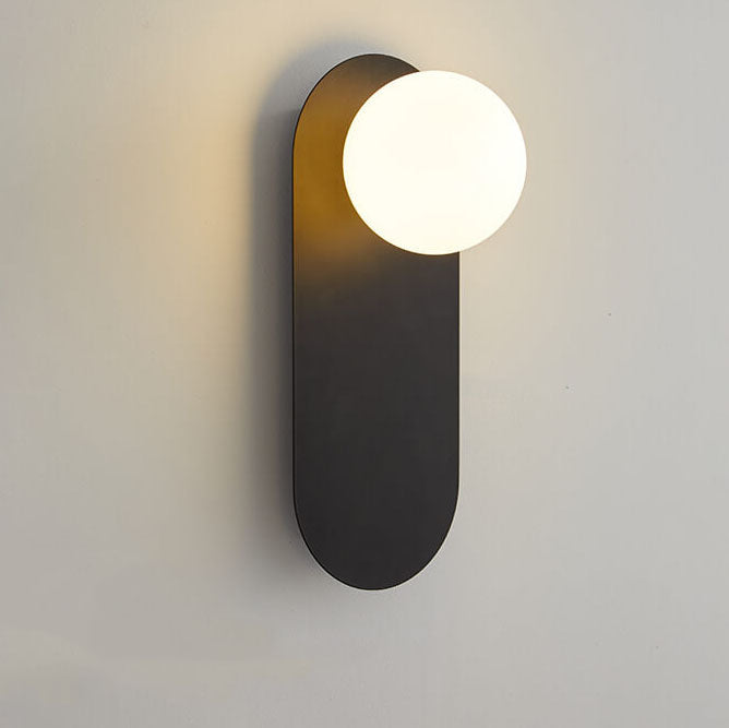 Nordic Minimalist Glass Ring Base 1-Light Wall Sconce Lamp