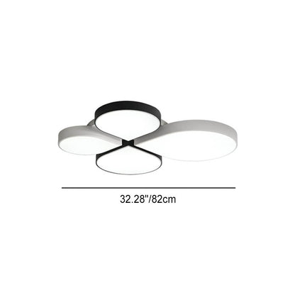 Modern Minimalist Four Leaf Clover Acrylic LED Flush Mount Ceiling Light
