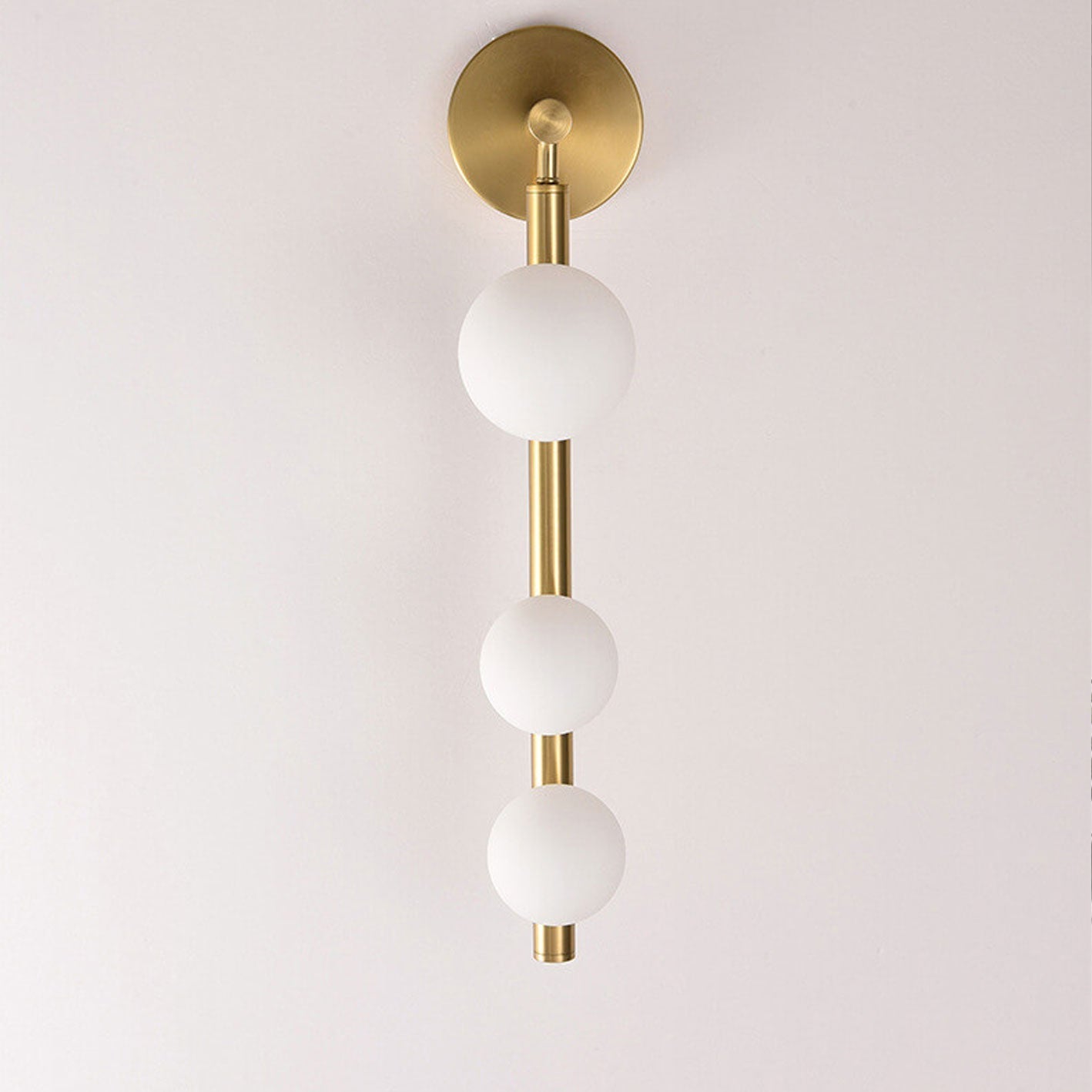 Light Luxury Creative Bead String Design 3-Light Wall Sconce Lamp