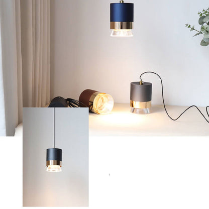 مصباح معلق LED أسطواني فاخر من الألومنيوم والأكريليك من Nordic Light 