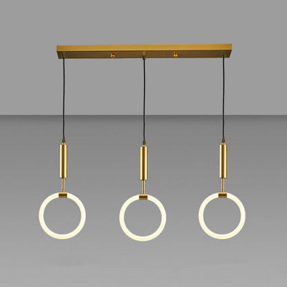 Modern Circle Ring 3-Light LED Chandeliers