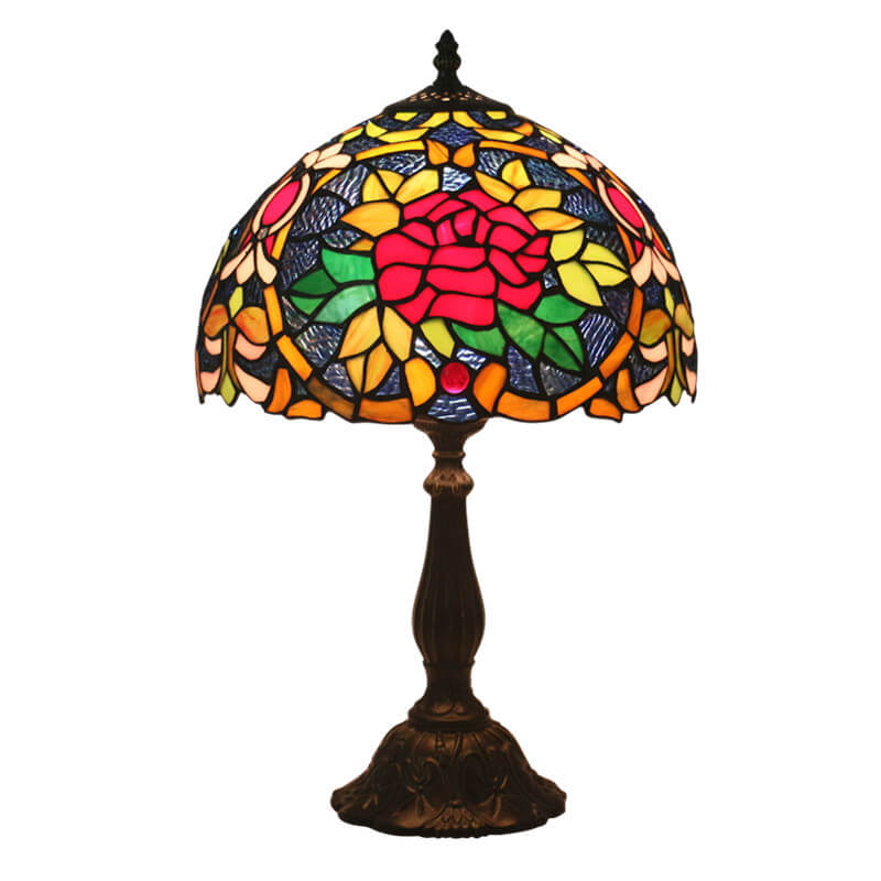 Tiffany European Blooming Flower 1-Light Table Lamp
