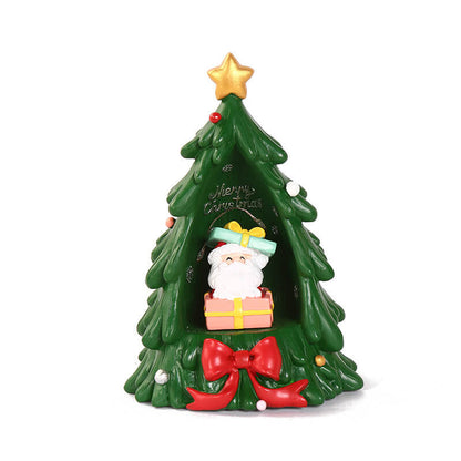 Christmas Tree Santa Starlight Night Light Resin Decoration Gift Table Lamp