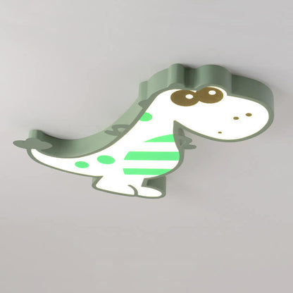 Cartoon Creative Dinosaur LED Flush Mount Ceiling Light