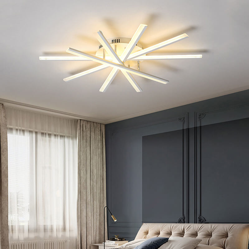 Nordic Creative Line 1灯 LED セミフラッシュマウントシーリングライト