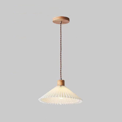 Nordic Minimalist Pleated Shade 1-Light Pendant Light