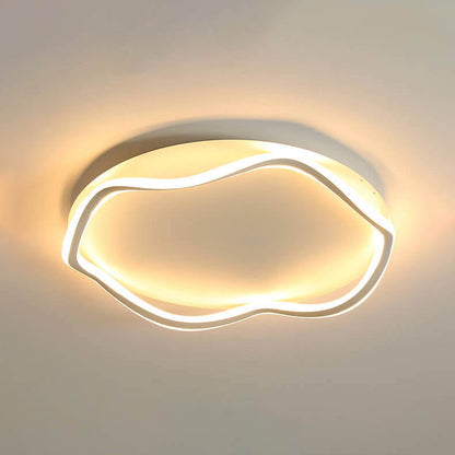 Modern Round Floral Lace LED Flush Mount Ceiling Light