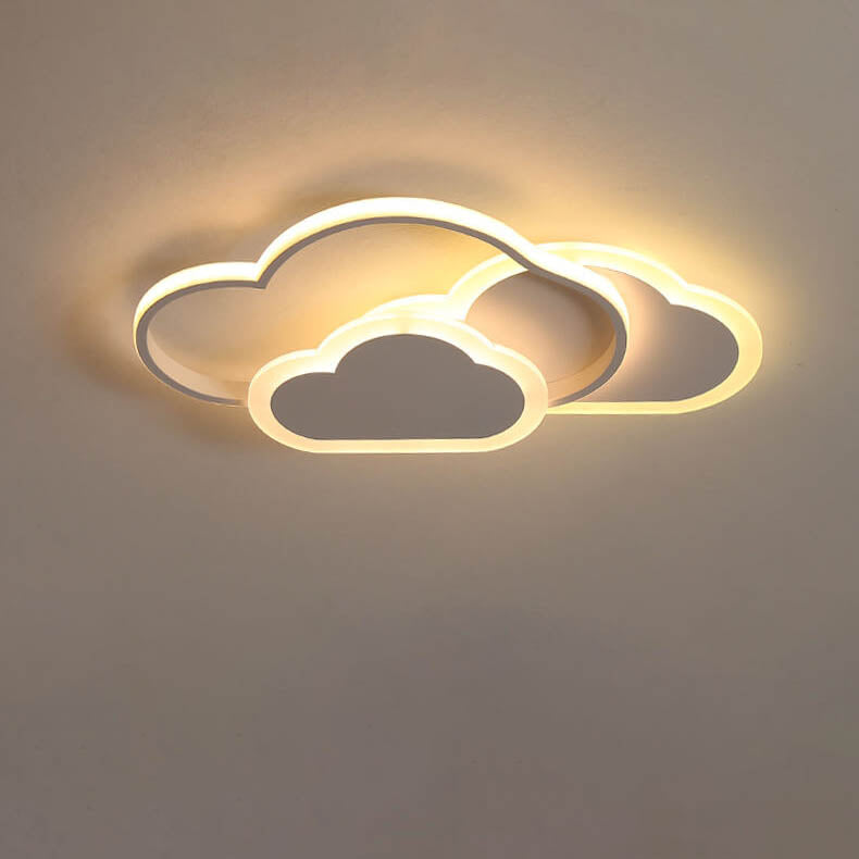 Creative Color Cloud Aluminum LED Flush Mount Ceiling Light
