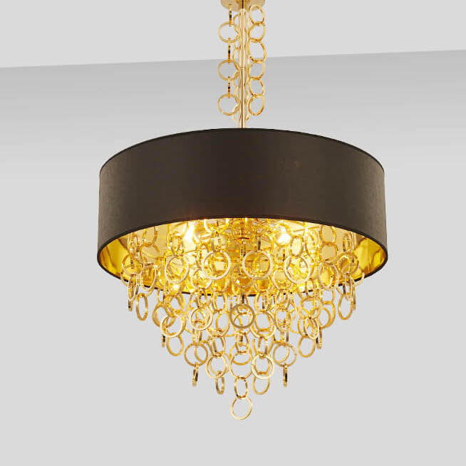 Modern Luxury Fabric Ring Tassel  3/4/5 Light Chandelier