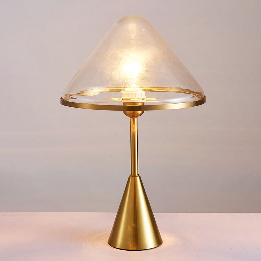 Nordic Creative Glass Triangle Shade 1-Light Table Lamp