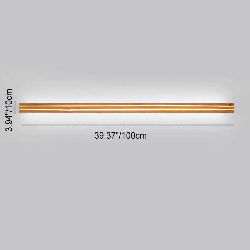 مصباح حائط LED خشبي خطي حديث على طريقة وابي سابي اليابانية 