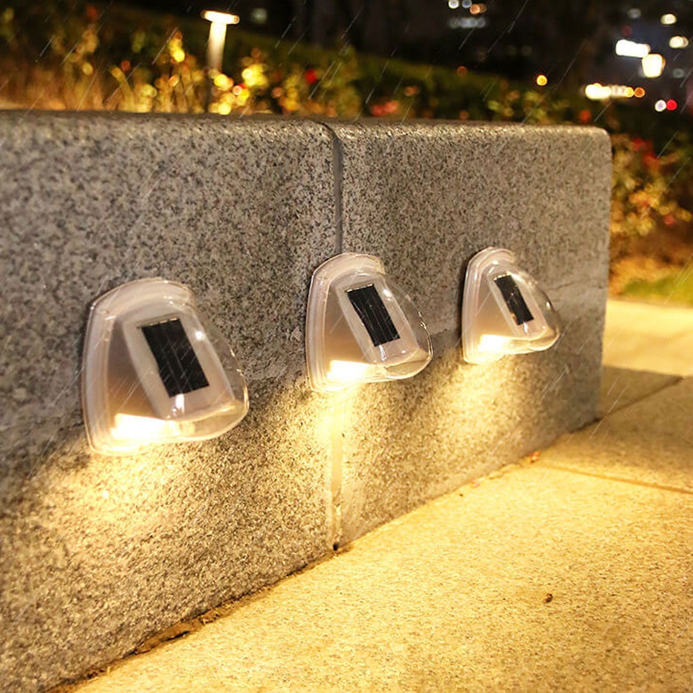 Outdoor Solar Waterproof Triangle LED Lighting Wall Sconce Lamp