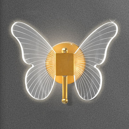Nordic Creative Butterfly Acrylic LED Wall Sconce Lamp