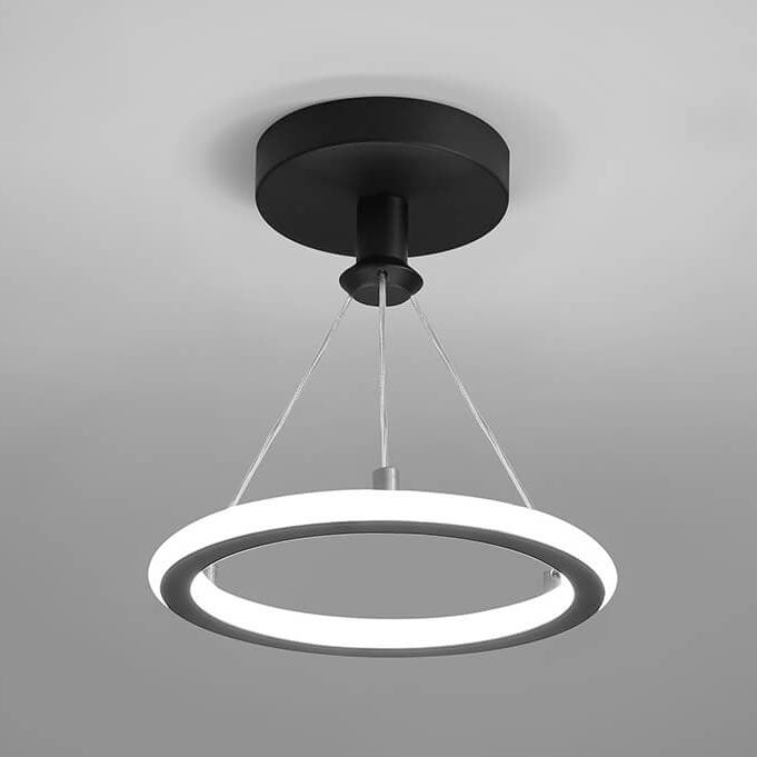 مصباح LED دائري حديث وبسيط مزود بمصباح واحد 