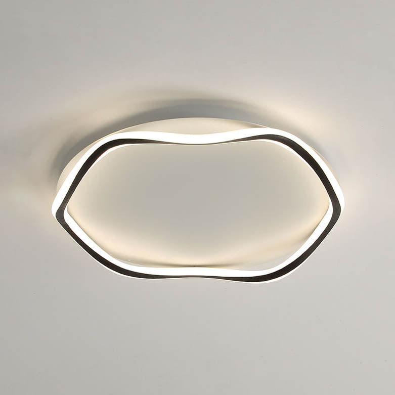 Modern Round Floral Lace LED Flush Mount Ceiling Light