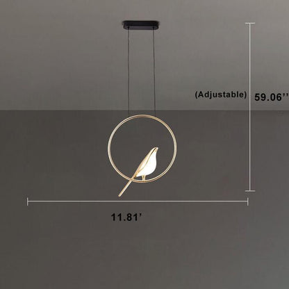 Nordic Creative Bird Shaped Acrylic LED 1/3/6 Light Chandelier