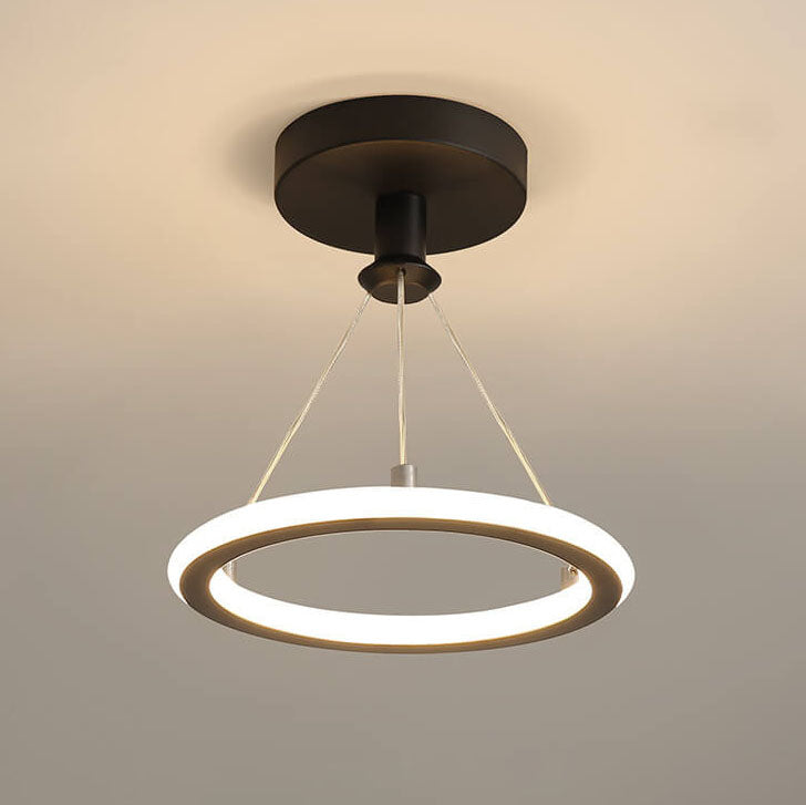 مصباح LED دائري حديث وبسيط مزود بمصباح واحد 
