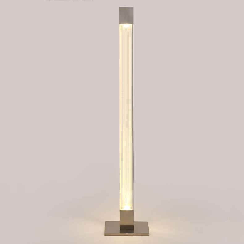 Modern  Acrylic Long Bar Column LED Standing Floor Lamp