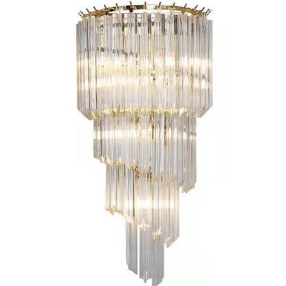 Modern Luxury Crystal Four Layers 4-Light Wall Sconce Lamp