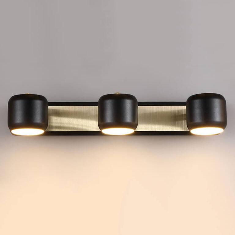 مصباح حائطي أمامي بمرآة LED بتصميم أسطواني عصري 