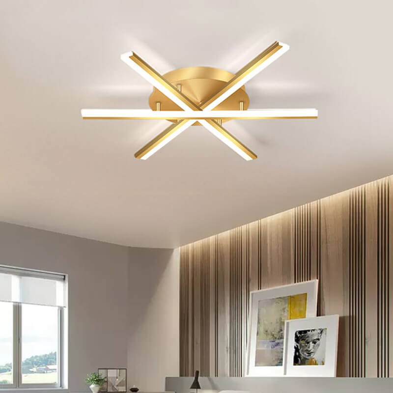 Nordic Creative Line 1灯 LED セミフラッシュマウントシーリングライト