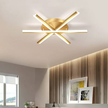 Nordic Creative Line 1灯 LED セミフラッシュマウントシーリングライト