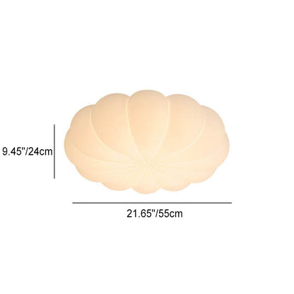 Contemporary Nordic PE Shade Kid's Flowers LED Flush Mount Ceiling Light For Bedroom