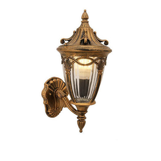 مصباح حائط خارجي مقاوم للماء من خشب القيقب الأوروبي مزود بمصباح واحد 