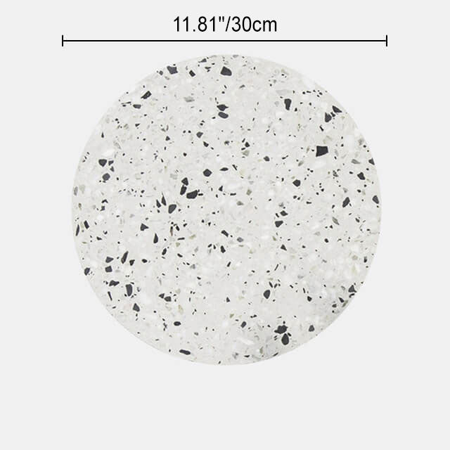 European Modern Round Textured Marble LED Wall Sconce Lamp