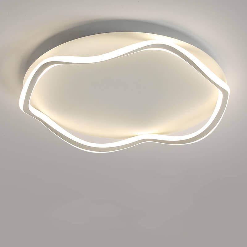 Modern Round Floral Lace LED Flush Mount Ceiling Light