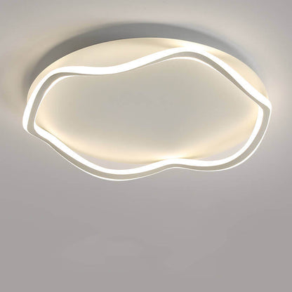 Modern Round Floral Lace LED Flush Mount Ceiling Light