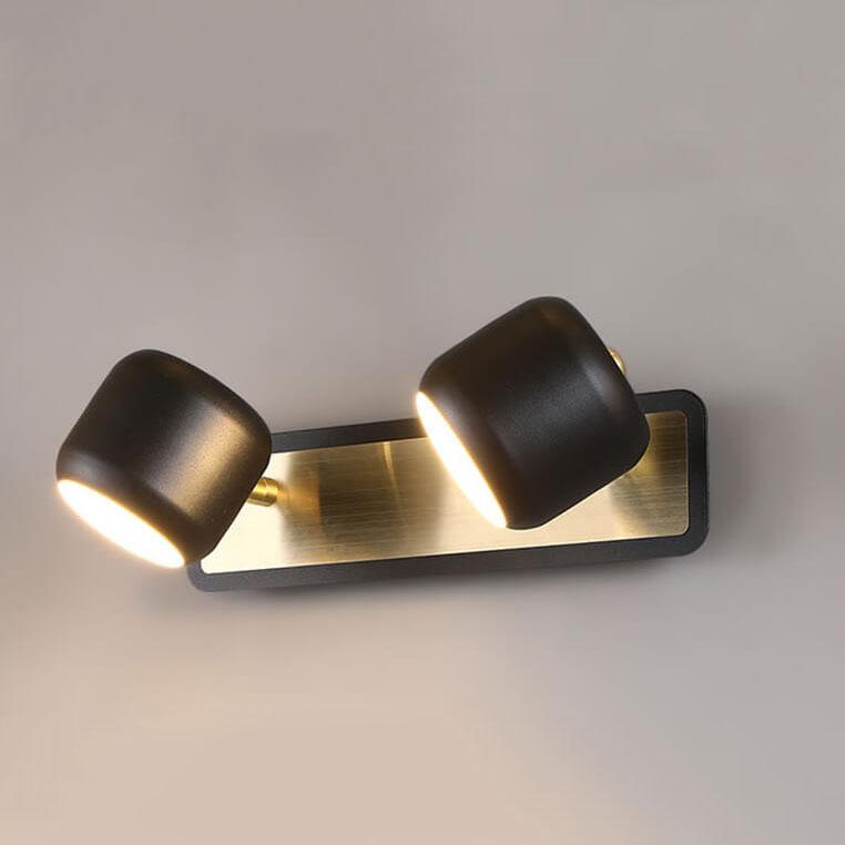 مصباح حائطي أمامي بمرآة LED بتصميم أسطواني عصري 