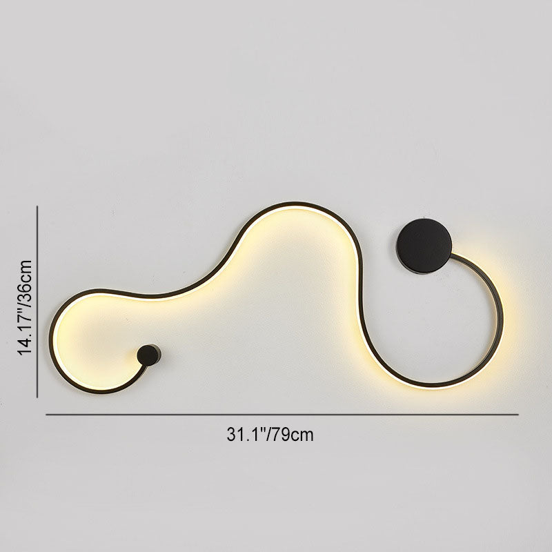 مصباح حائط LED معاصر من الألومنيوم والسيليكون بتصميم نورديك لغرفة المعيشة 