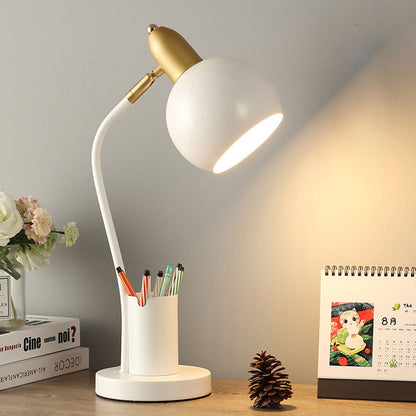 Simple Solid Color Student With Pen Barrel 1-Light Table Lamp