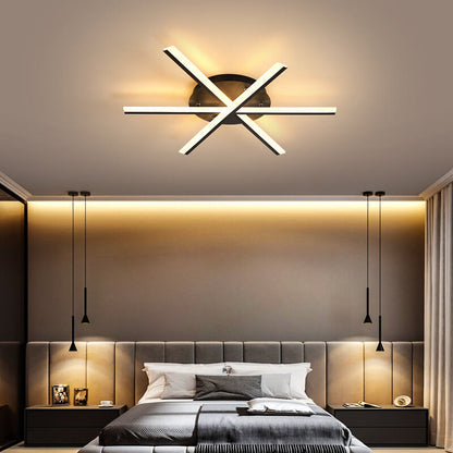 Nordic Creative Line 1灯 LED セミフラッシュマウントシーリングライト