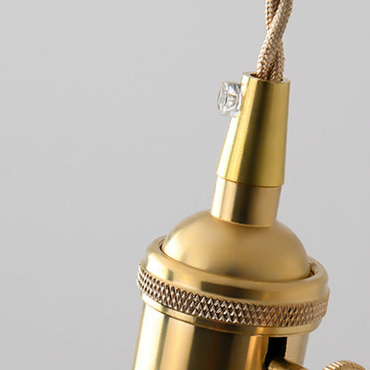 Nordic Light Luxury Brass Glass 1/3-Light Pendant Light