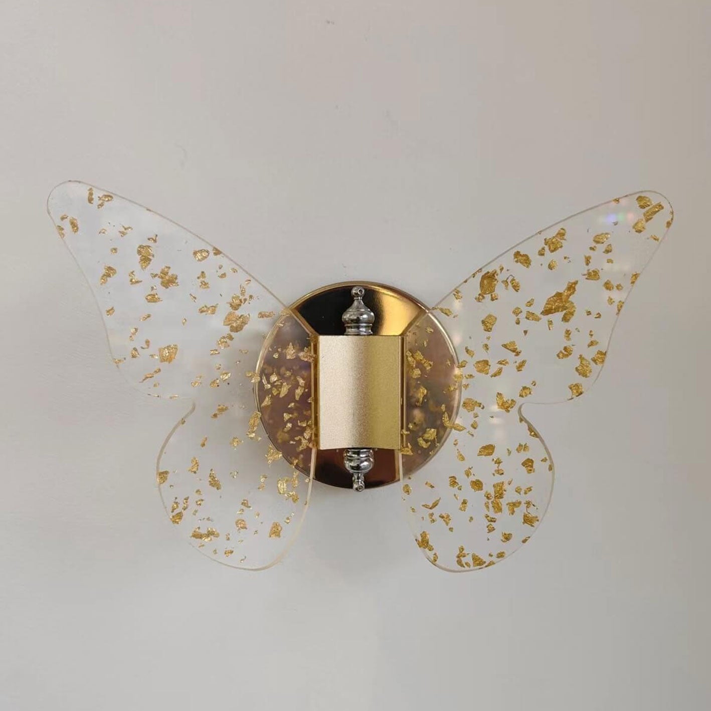 Modern Creative Gold Foil Acrylic Butterfly LED Wall Sconce Lamp
