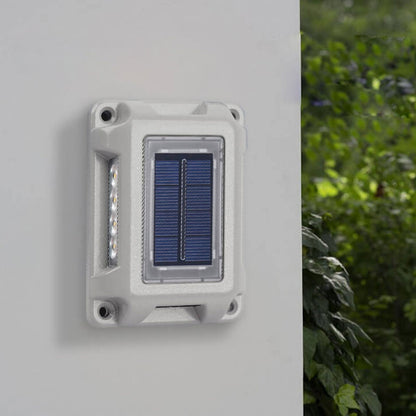 مصباح حائط LED ثنائي الاتجاه مقاوم للماء يعمل بالطاقة الشمسية للحديقة الخارجية 
