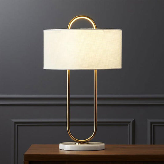 Modern Minimalist Creative Oval Ring Design 1-Light Table Lamp