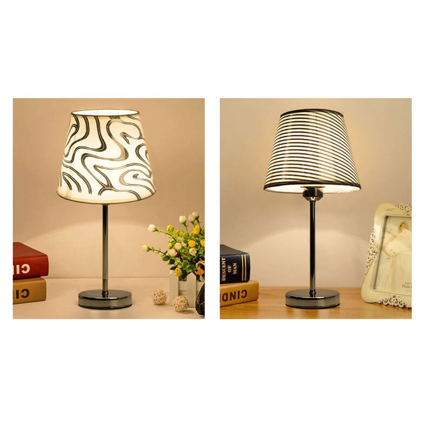 European Retro Fabric 1-Light Table Lamp