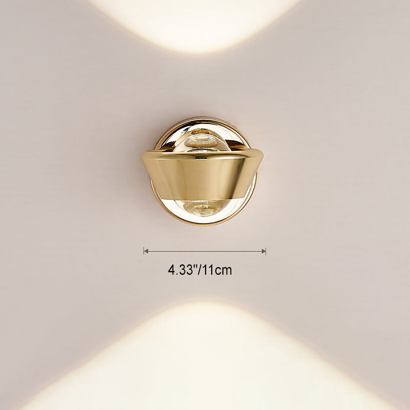 مصباح حائط LED بتصميم كرة حديدية إبداعي عصري بجانب السرير 