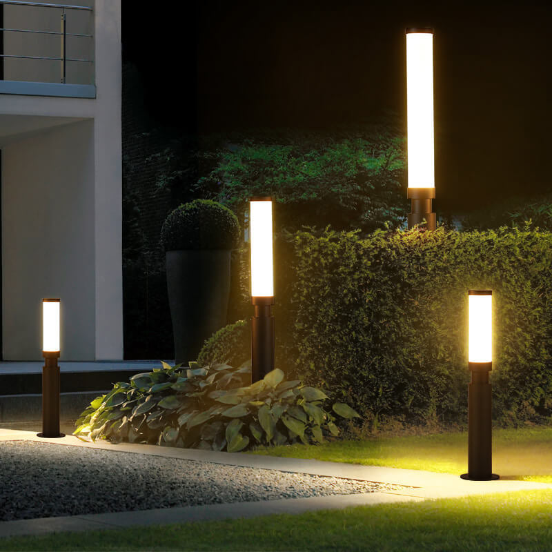 Modern Acrylic Waterproof Creative Lipstick Design LED Outdoor Lawn Floor Lamp