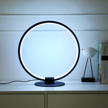 Modern Acrylic Ring Design RGB Lighting LED Table Lamp