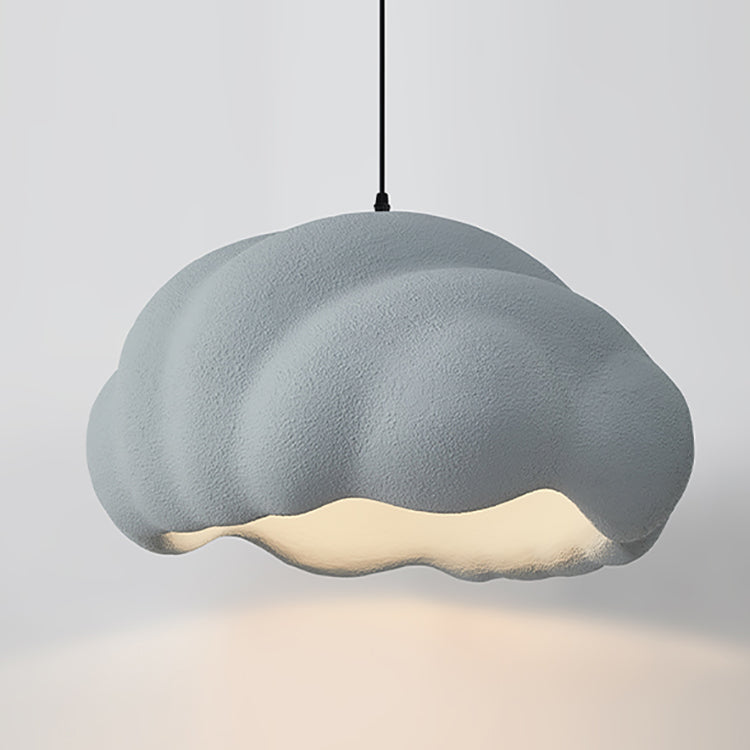 Modern Minimalist Round High-Density Polyethylene 1-Light Pendant Light For Bedroom